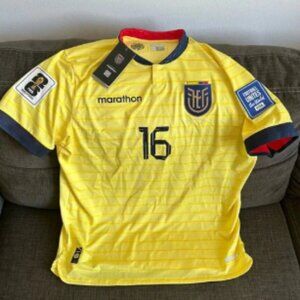 Marathon Authentic WC Qualifiers 2026 Ecuador Kendry Paez Jersey Men’s Sz: XL